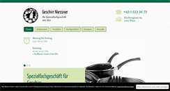 Desktop Screenshot of geschirr-wien.at